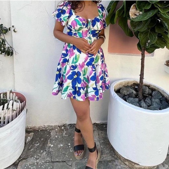 NWOT Speechless Tate Mini Floral Dress w/ Strappy Back - Picture 3 of 5